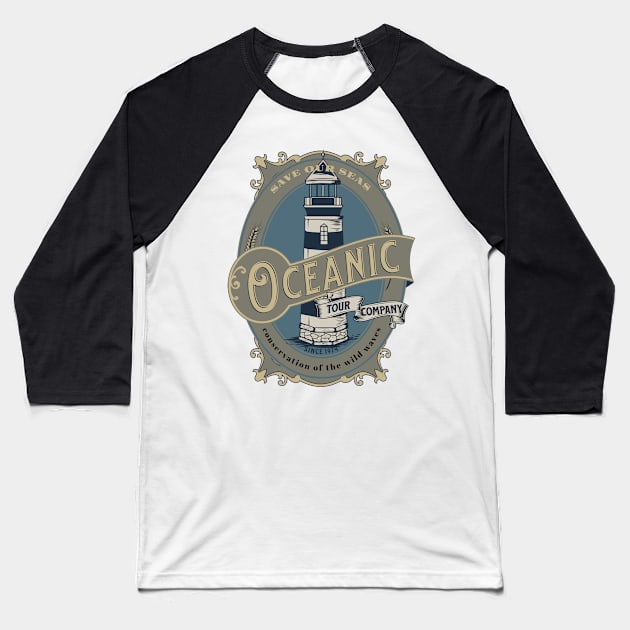 Oceanic Baseball T-Shirt by shipwrecked2020